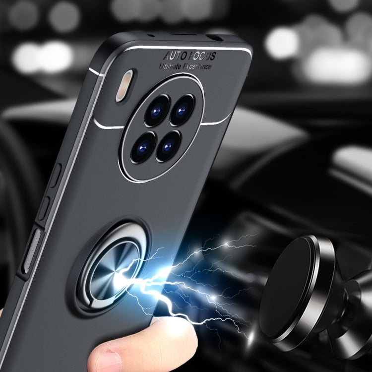 For Huawei nova 8i Metal Ring Holder 360 Degree Rotating TPU Case