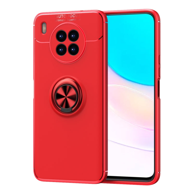 For Huawei nova 8i Metal Ring Holder 360 Degree Rotating TPU Case