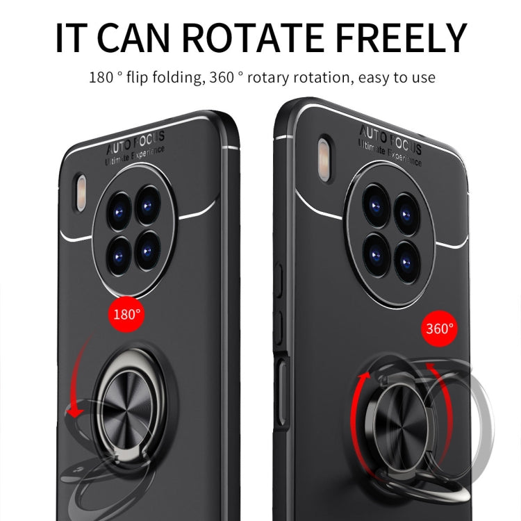 For Huawei nova 8i Metal Ring Holder 360 Degree Rotating TPU Case