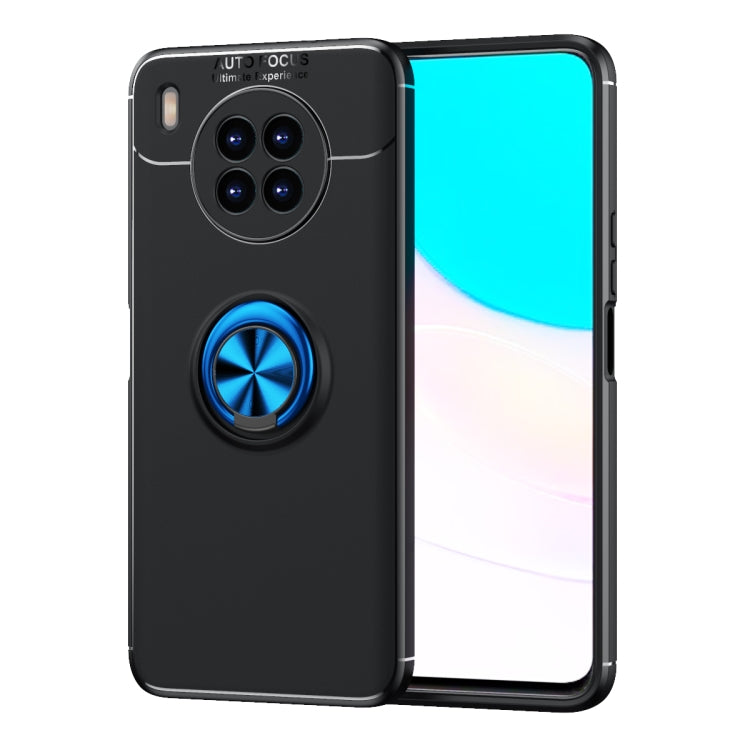 For Huawei nova 8i Metal Ring Holder 360 Degree Rotating TPU Case