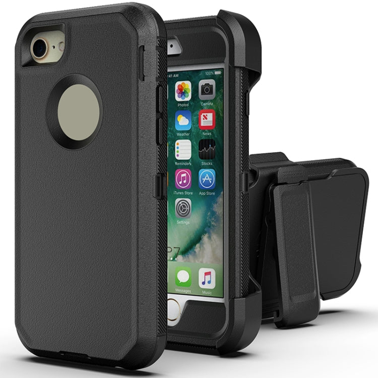 Robot Shockproof Silicone + PC Protective Case with Back Clip Holder For iPhone 6s / 6