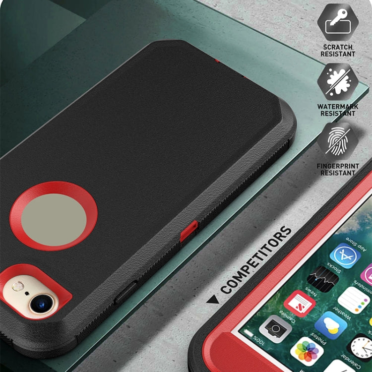 Robot Shockproof Silicone + PC Protective Case with Back Clip Holder For iPhone 6s / 6