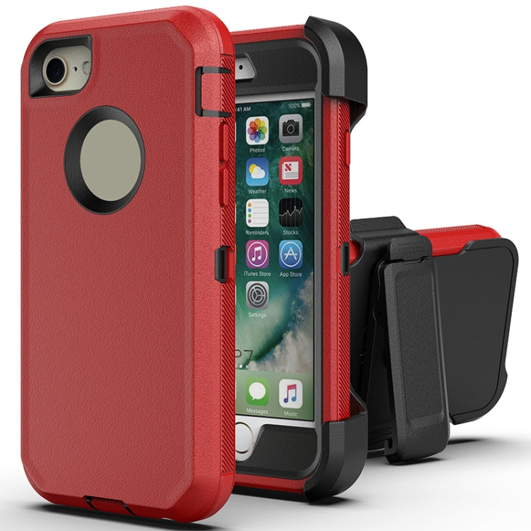 Robot Shockproof Silicone + PC Protective Case with Back Clip Holder For iPhone 6s / 6