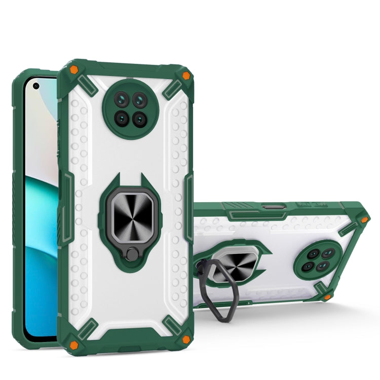 Matte TPU + PC Magnetic Shockproof Case with Ring Holder For Xiaomi Redmi Note 9