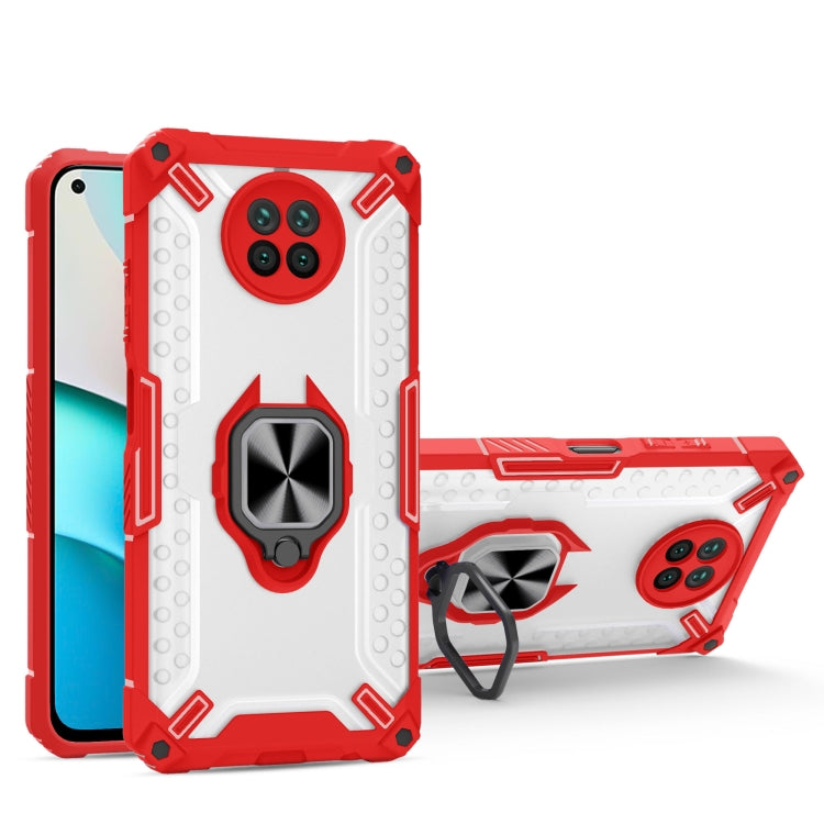 Matte TPU + PC Magnetic Shockproof Case with Ring Holder For Xiaomi Redmi Note 9