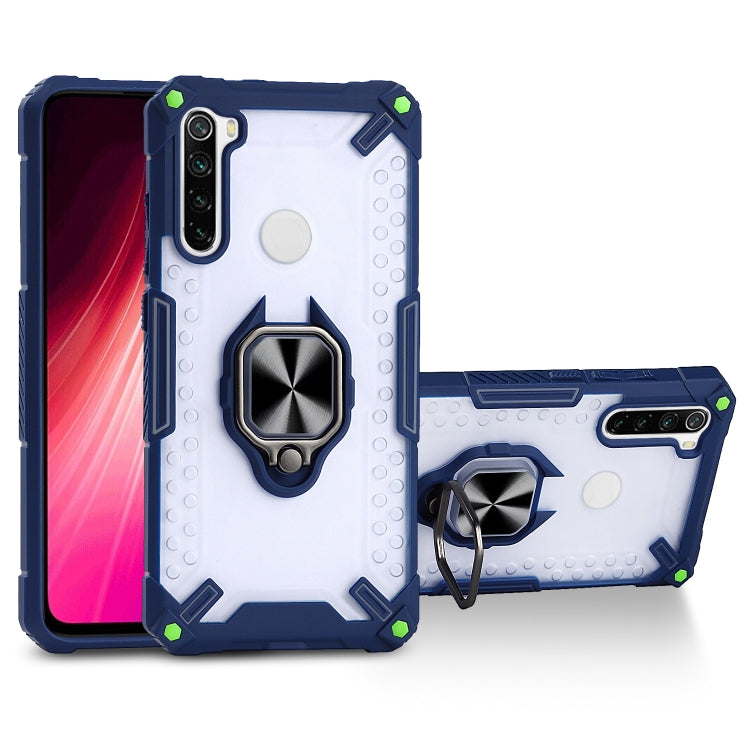 Matte TPU + PC Magnetic Shockproof Case with Ring Holder For Xiaomi Redmi Note 8