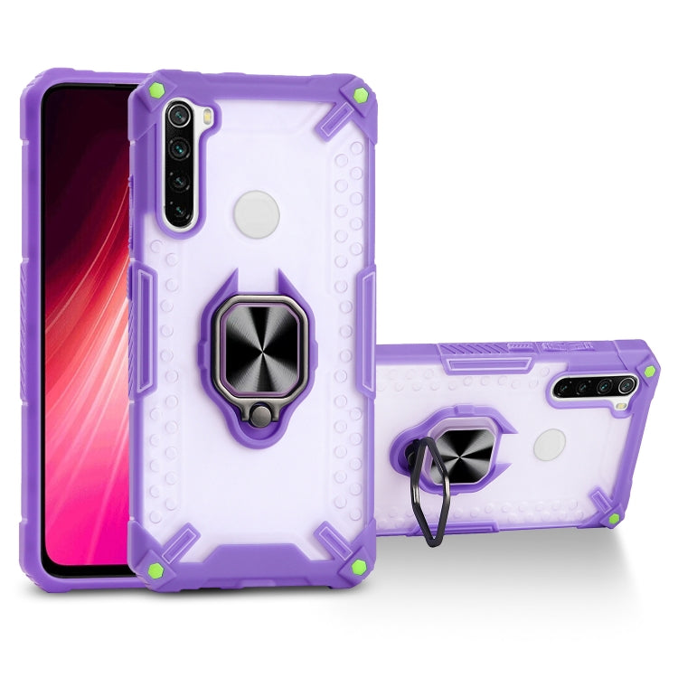 Matte TPU + PC Magnetic Shockproof Case with Ring Holder For Xiaomi Redmi Note 8