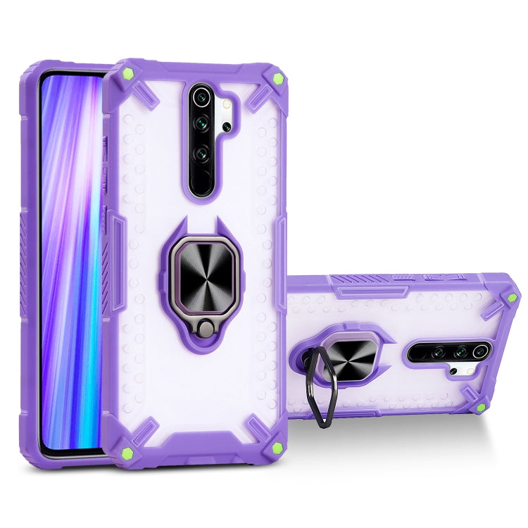 Matte TPU + PC Magnetic Shockproof Case with Ring Holder For Xiaomi Redmi Note 8 Pro