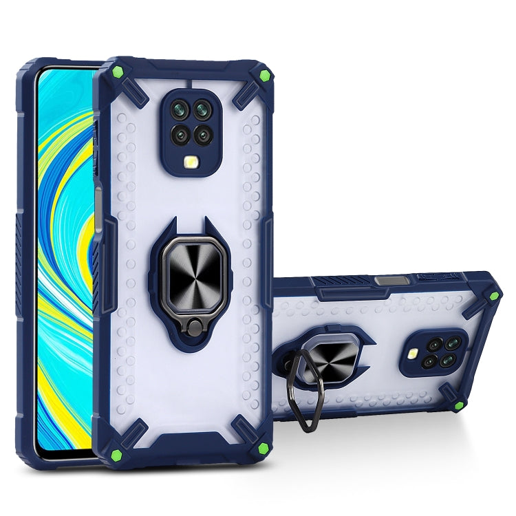 Matte TPU + PC Magnetic Shockproof Case with Ring Holder For Xiaomi Redmi Note 9S