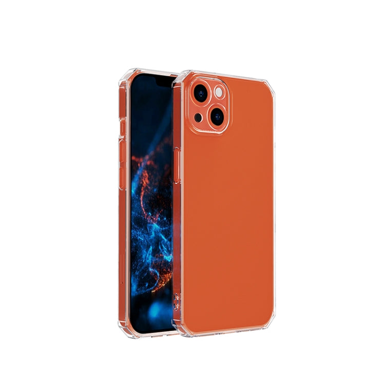 For iPhone 13 Pro Straight Side Octagonal Transparent Shockproof TPU Protective Case