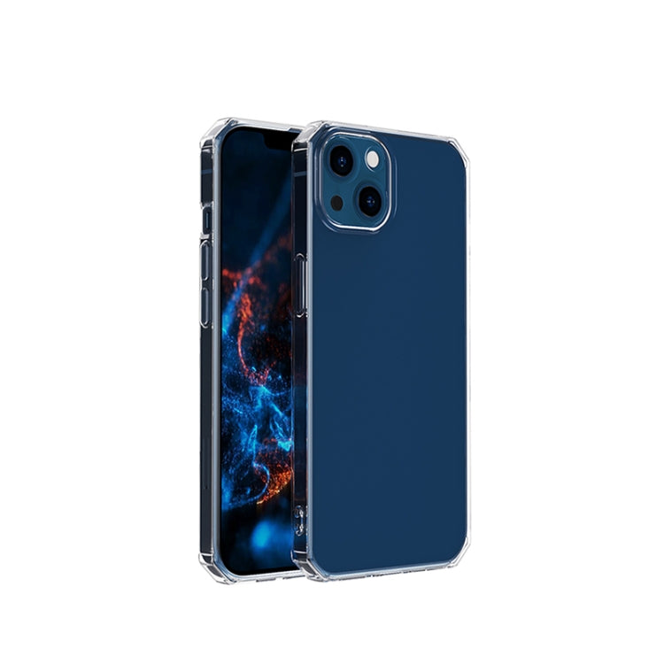 For iPhone 13 Pro Max Straight Side Octagonal Transparent Shockproof TPU Protective Case