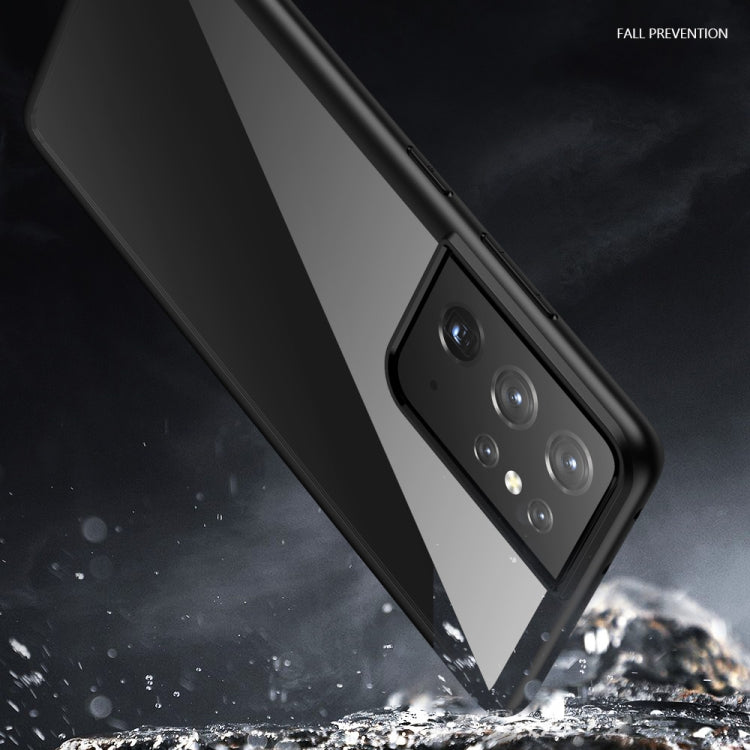 For Samsung Galaxy S21 Ultra 5G Clear Acrylic + TPU Four-corner All-inclusive Shockproof Case