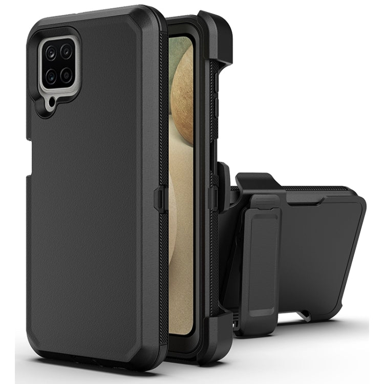 For Samsung Galaxy A22 Robot Shockproof Silicone + PC Protective Case with Back Clip Holder