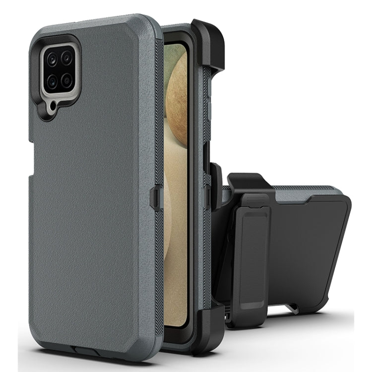 For Samsung Galaxy A22 Robot Shockproof Silicone + PC Protective Case with Back Clip Holder