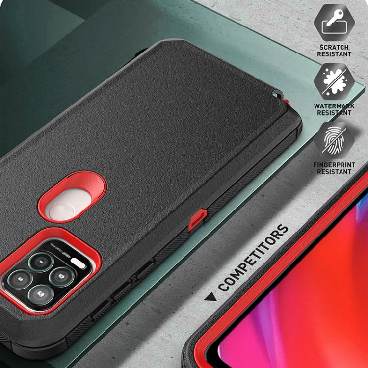 For Motorola Moto G Stylus 5G Robot Shockproof Silicone + PC Protective Case with Back Clip Holder