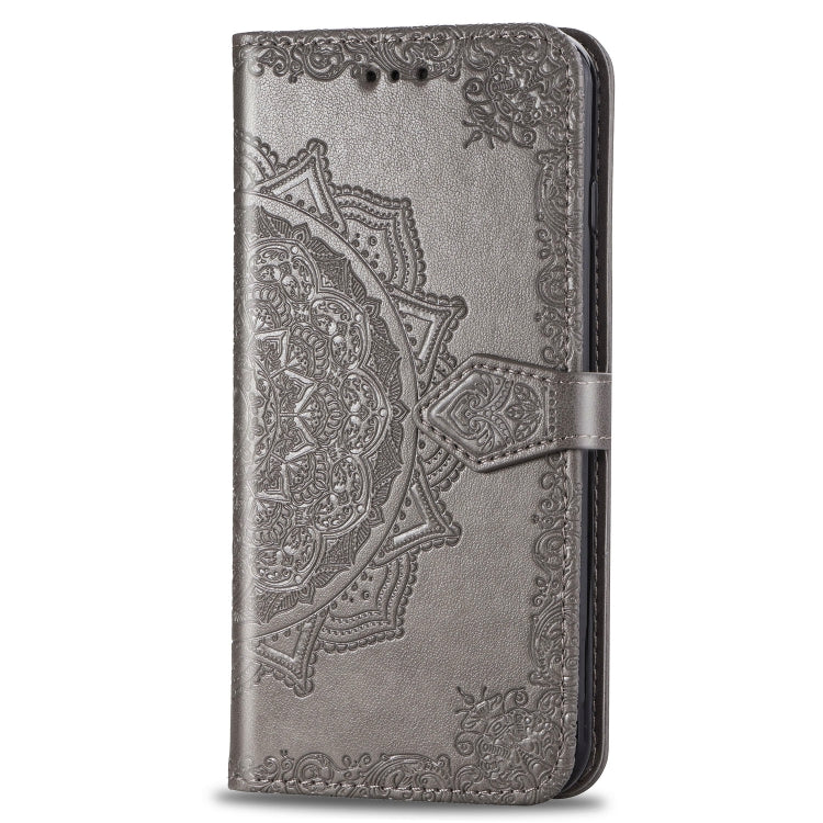 For Xiaomi Redmi Note 7 Halfway Mandala Embossing Pattern Horizontal Flip Leather Case with Holder & Card Slots & Wallet & Lanyard
