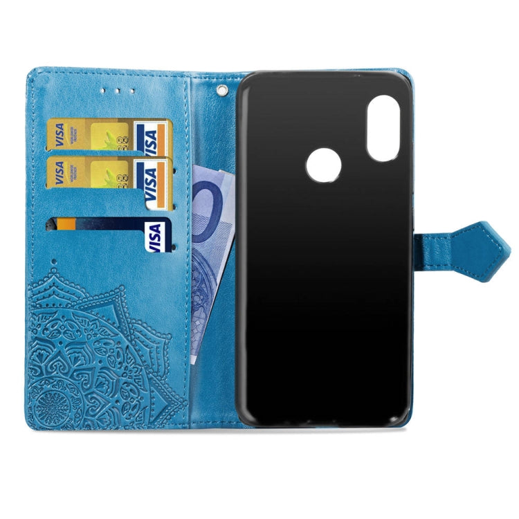 For Xiaomi Redmi Note 5 Pro Halfway Mandala Embossing Pattern Horizontal Flip Leather Case with Holder & Card Slots & Wallet & Lanyard