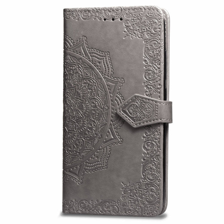 For Xiaomi Redmi 6A / Redmi 6 Halfway Mandala Embossing Pattern Horizontal Flip Leather Case with Holder & Card Slots & Wallet & Lanyard