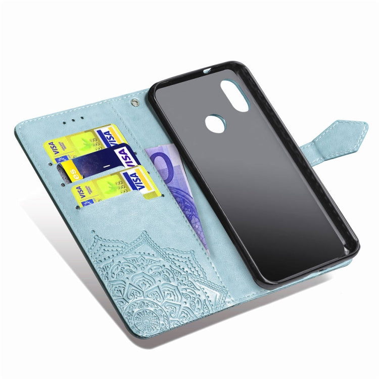For Xiaomi Mi Max 3 Halfway Mandala Embossing Pattern Horizontal Flip Leather Case with Holder & Card Slots & Wallet & Lanyard