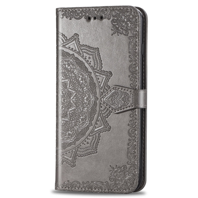 For Xiaomi Mi 9 SE Halfway Mandala Embossing Pattern Horizontal Flip Leather Case with Holder & Card Slots & Wallet & Lanyard