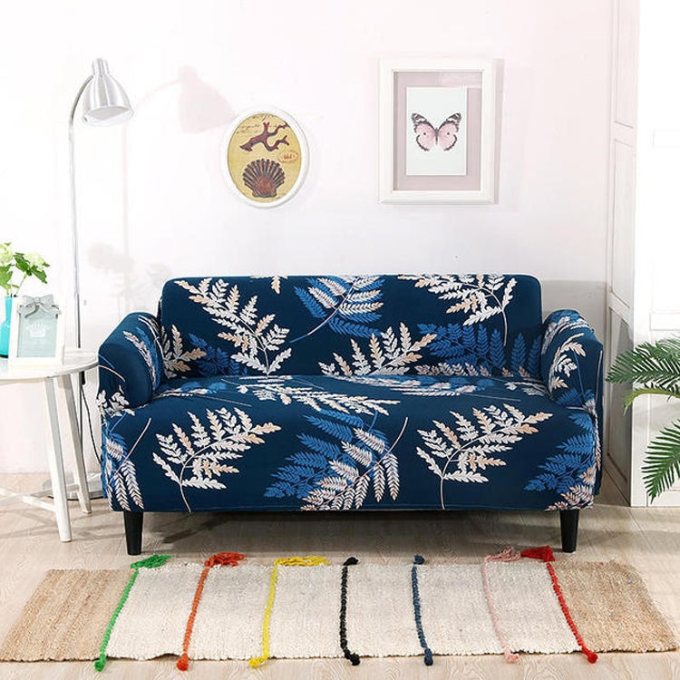 Double Seat Four Seasons Printing Full Coverage Elastic Non-slip Sofa Cover