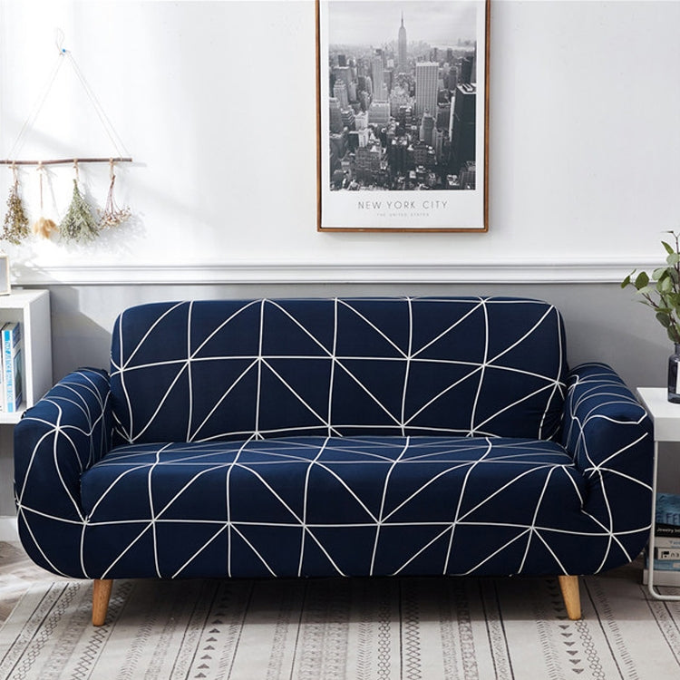 Double Seat Four Seasons Printing Full Coverage Elastic Non-slip Sofa Cover