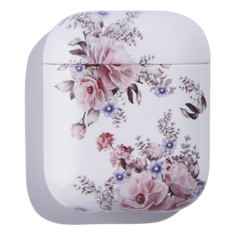 Flower Pattern Anti-fall Wireless Earphone PC Protective Case For AirPods 1/2