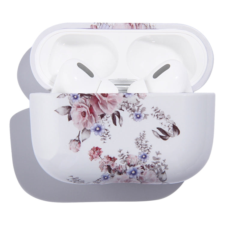 Flower Pattern Anti-fall Wireless Earphone PC Protective Case For AirPods Pro