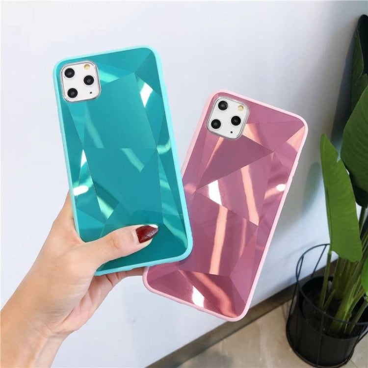 For iPhone 11 Pro Shockproof Diamond Texture TPU Jelly Protective Case