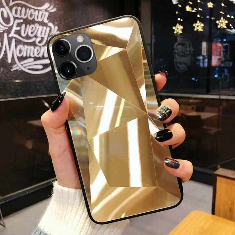 For iPhone 11 Pro Shockproof Diamond Texture TPU Jelly Protective Case