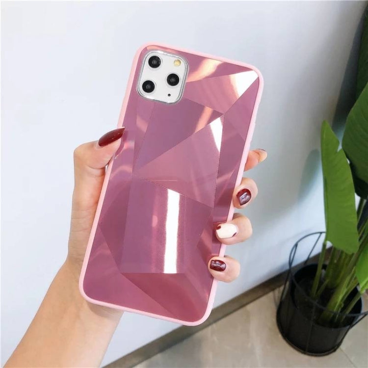 For iPhone 11 Pro Max Shockproof Diamond Texture TPU Jelly Protective Case