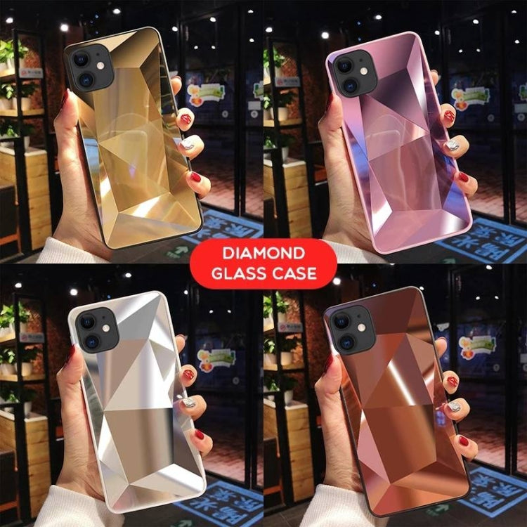 For iPhone 11 Pro Max Shockproof Diamond Texture TPU Jelly Protective Case