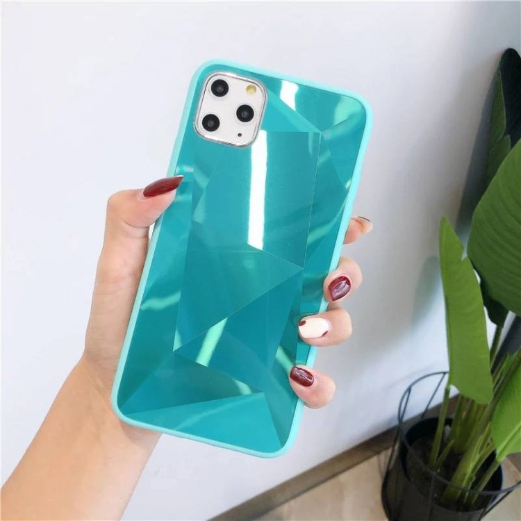 For iPhone 11 Pro Max Shockproof Diamond Texture TPU Jelly Protective Case