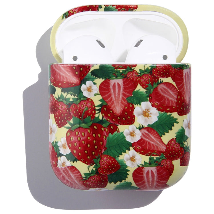 Fruit Pattern Anti-fall Wireless Earphone PC Protective Case For AirPods 1/2