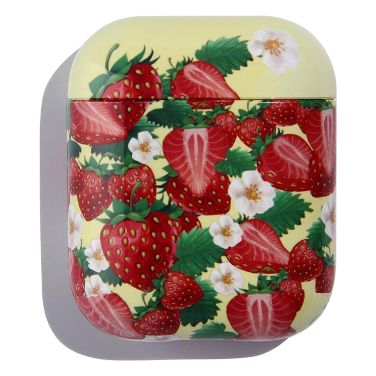Fruit Pattern Anti-fall Wireless Earphone PC Protective Case For AirPods 1/2
