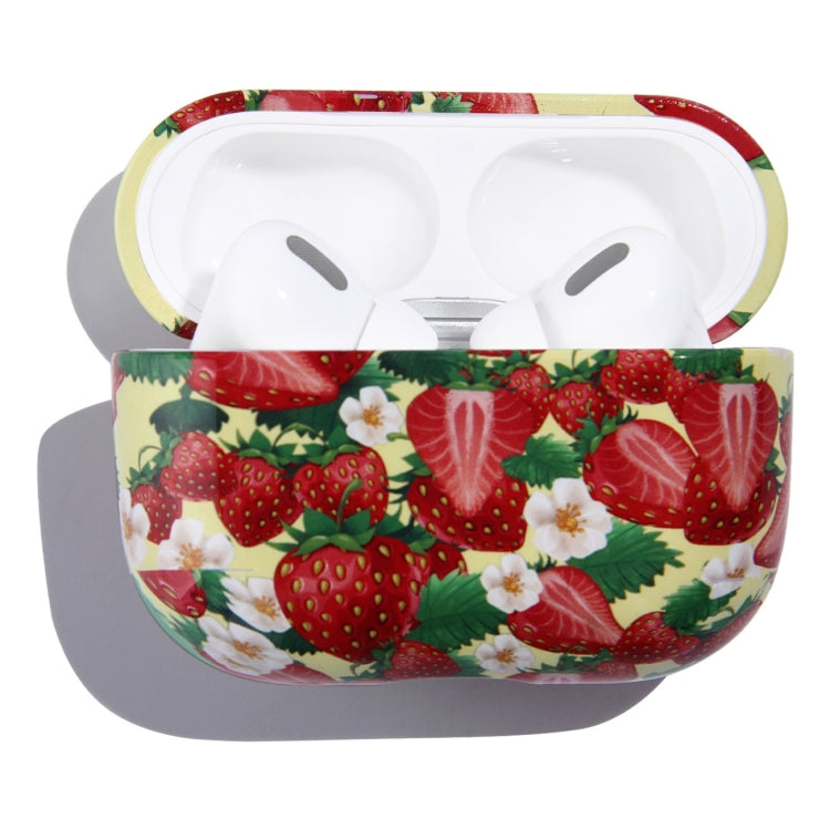 Fruit Pattern Anti-fall Wireless Earphone PC Protective Case For AirPods Pro