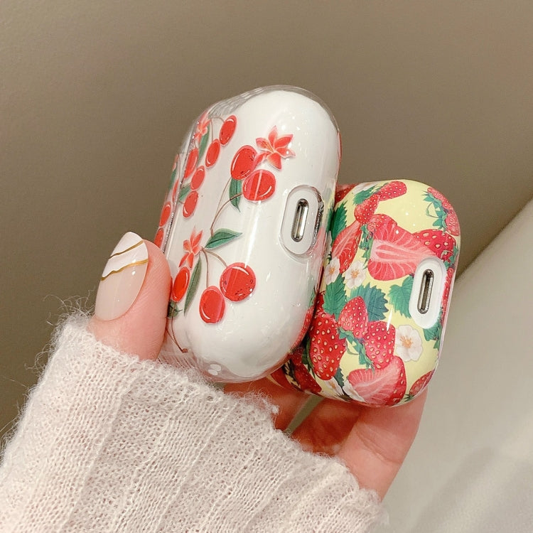 Fruit Pattern Anti-fall Wireless Earphone PC Protective Case For AirPods Pro