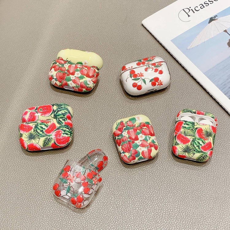 Fruit Pattern Anti-fall Wireless Earphone PC Protective Case For AirPods Pro