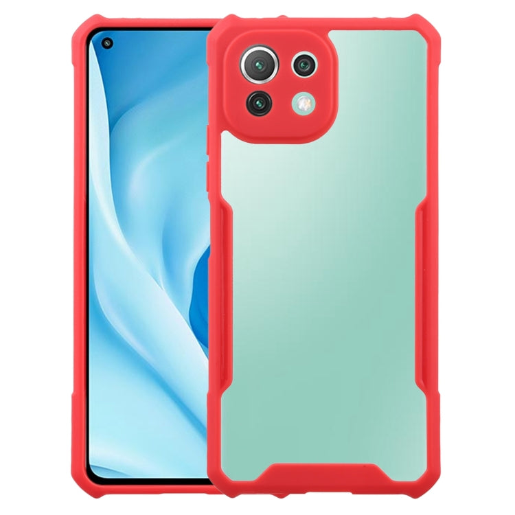 For Xiaomi Mi 11 Lite Acrylic + Color TPU Shockproof Case