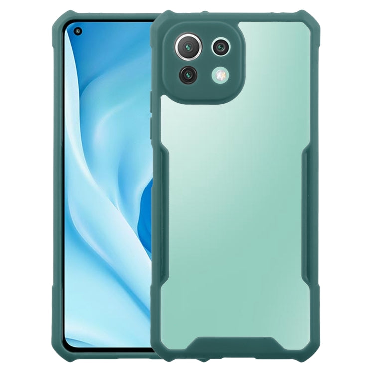 For Xiaomi Mi 11 Lite Acrylic + Color TPU Shockproof Case