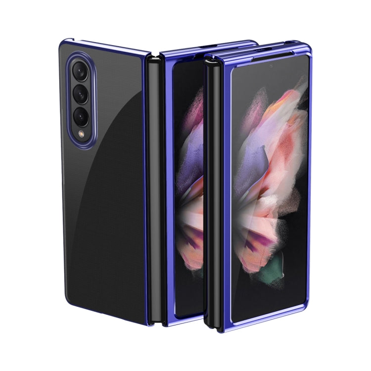 For Samsung Galaxy Z Fold3 5G Electroplated Transparent Folding Case