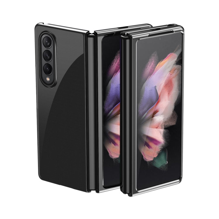 For Samsung Galaxy Z Fold3 5G Electroplated Transparent Folding Case