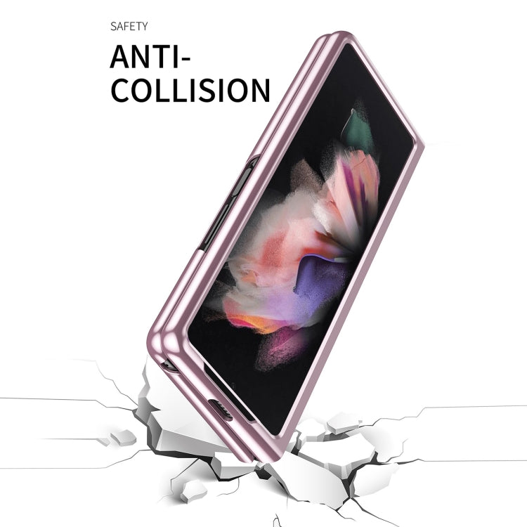 For Samsung Galaxy Z Fold3 5G Electroplated Transparent Folding Case