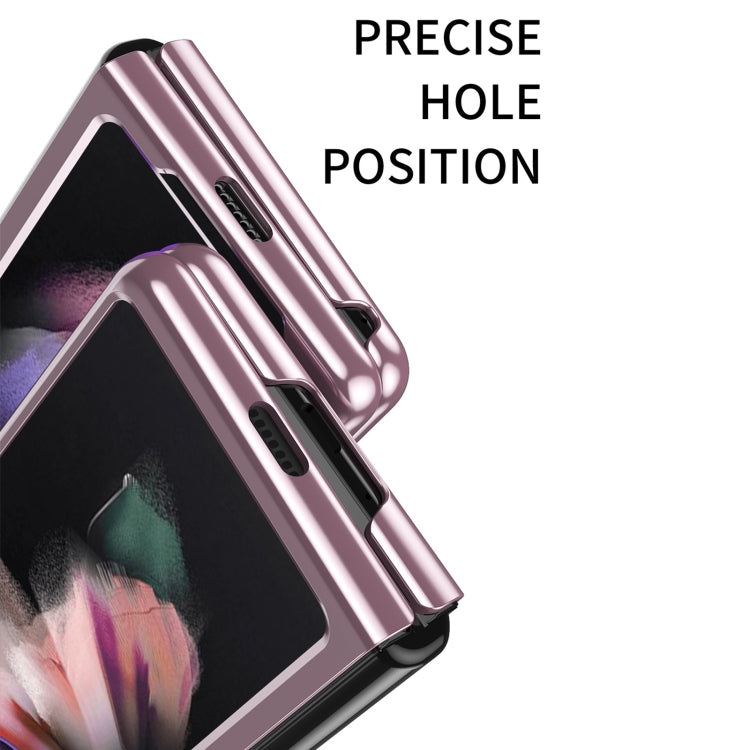 For Samsung Galaxy Z Fold3 5G Electroplated Transparent Folding Case