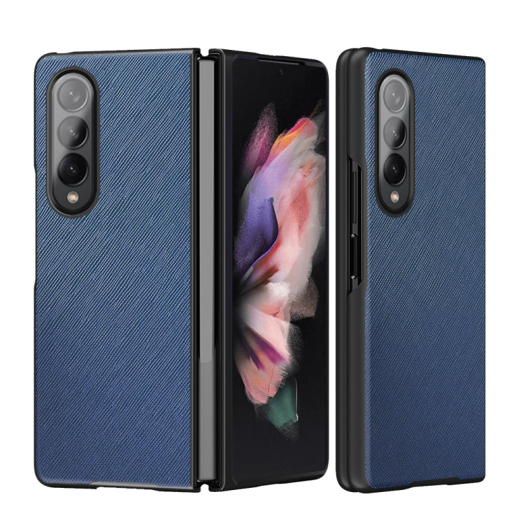 For Samsung Galaxy Z Fold3 5G Cross Pattern Foldable Protective Case