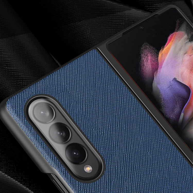 For Samsung Galaxy Z Fold3 5G Cross Pattern Foldable Protective Case
