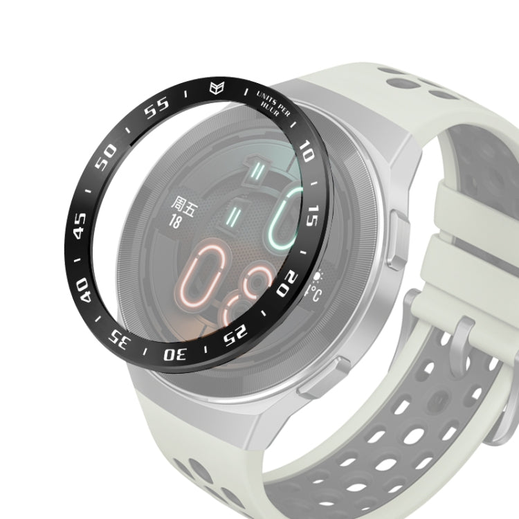 For Huawei Watch GT2e Smart Watch Stainless Steel Bezel Ring, Style:A Version Time