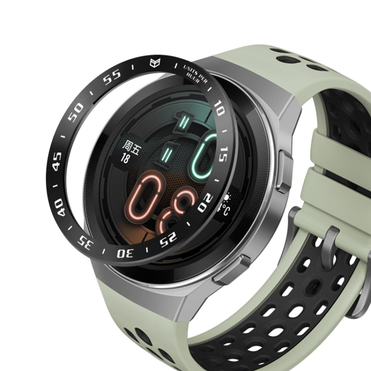 For Huawei Watch GT2e Smart Watch Stainless Steel Bezel Ring, Style:A Version Time