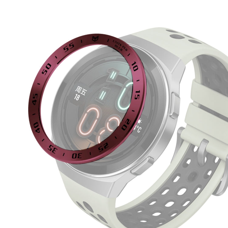 For Huawei Watch GT2e Smart Watch Stainless Steel Bezel Ring, Style:A Version Time