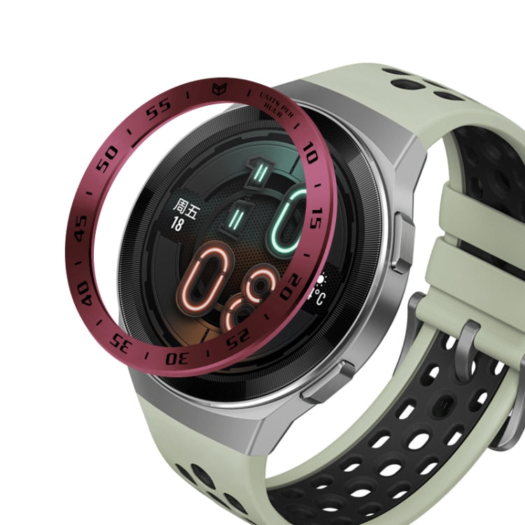 For Huawei Watch GT2e Smart Watch Stainless Steel Bezel Ring, Style:A Version Time